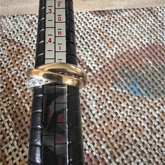 Ross Simon’s 14K Over Sterling Interlocking CZ Triple Band Ring - Picture 5 of 10